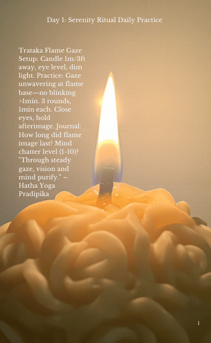 21 - Day Candle Calm Life Guide | Instant PDF - Bergam Candles