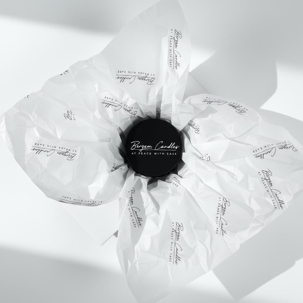 Wooden Wick Tin Candle | Crackle Sound Luxury Soy Coconut | Migraine - Safe 180g ~20h Burn - Bergam Candles