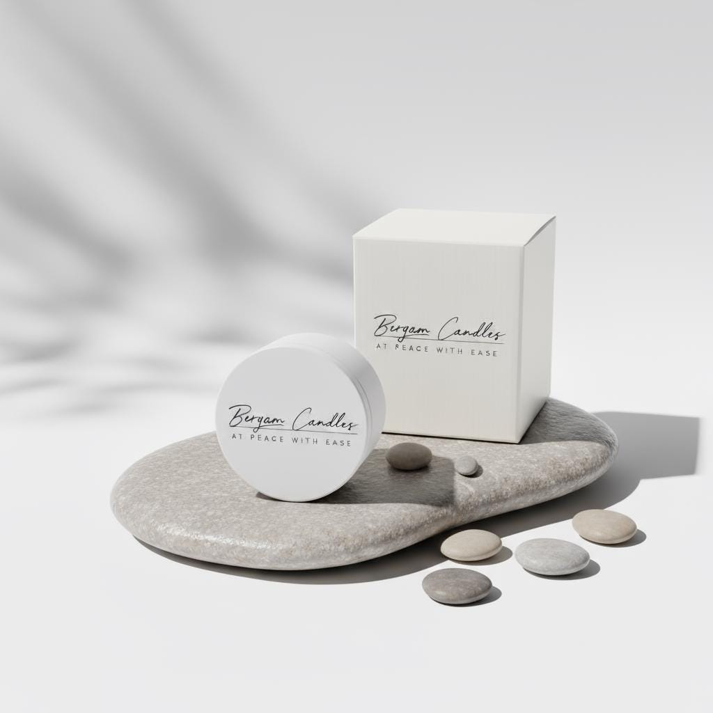 Wooden Wick Tin Candle | Crackle Sound Luxury Soy Coconut | Migraine - Safe 180g ~20h Burn - Bergam Candles